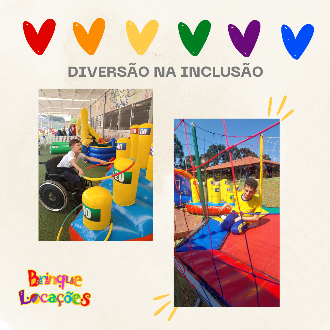 A BRINQUE LOCAÇÕES APOIA A INCLUSÃO E OFERECE DIVERSOS BRINQUEDOS ADAPTADOS
